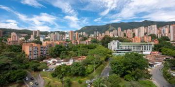 Panoramic view of El Poblado, Medellín, Colombia