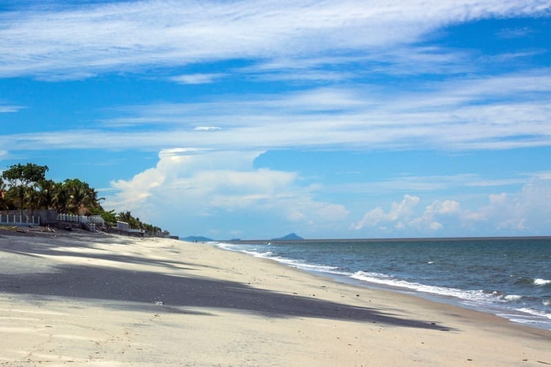 View of Gorgona Beach on the south coast of Panama.