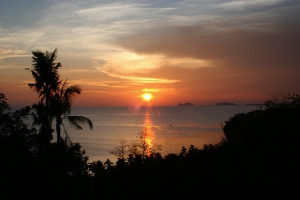 Sunset in Koh Pha-Ngan island, Thailand