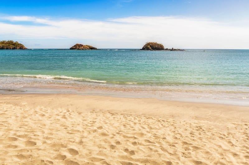 View at the beach and landscape at the Playita beach in Azuero Peninsula, Panama