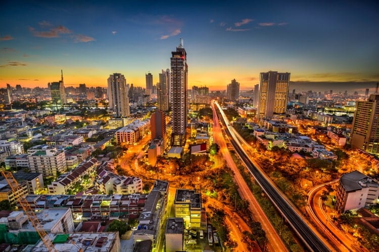 Bangkok, Thailand skyline at dawn. Best Places To Buy Real Estate Overseas