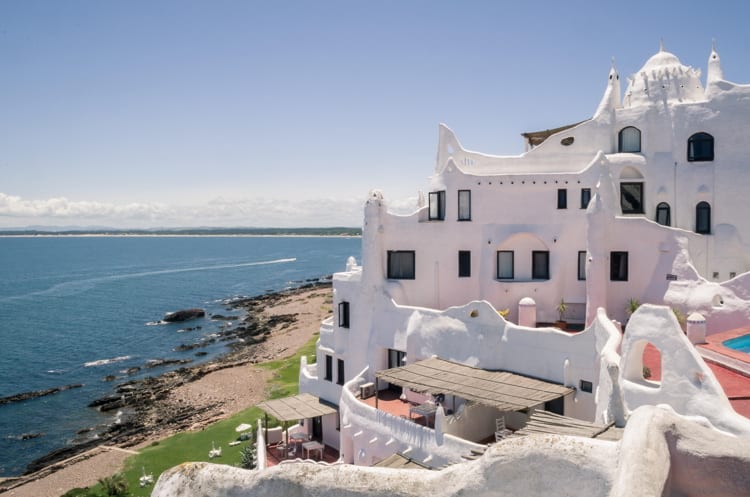 View of the sea from Punta Ballena, Punta del Este Uruguay