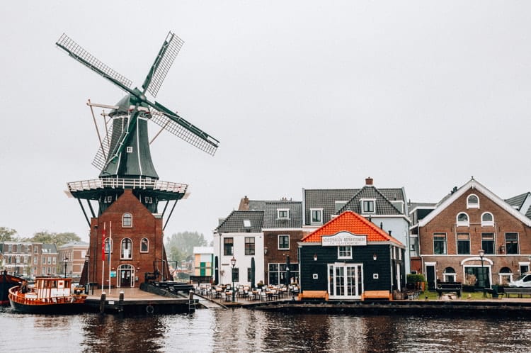 A windmill in the Netherlands