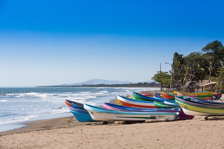 Jiquilillo beach in Nicaragua