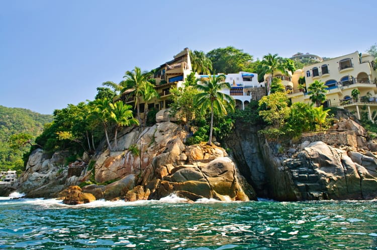 Villas on Pacific coast of Mexico near Puerto Vallarta