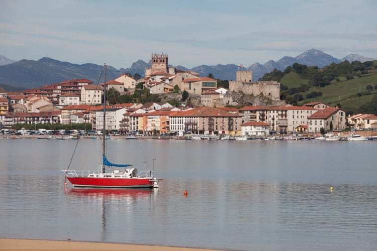A fishing boat in San Vicente de la Barquera, Santander, Spain