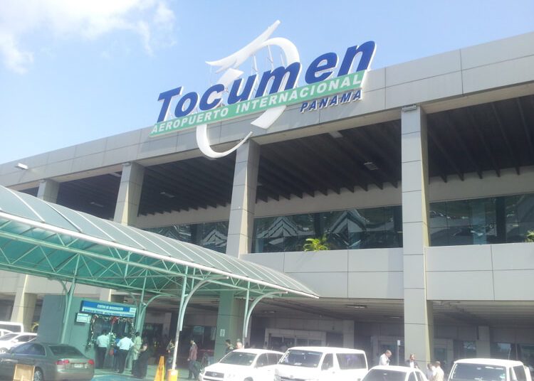 Tocumen International airport sign in Panama