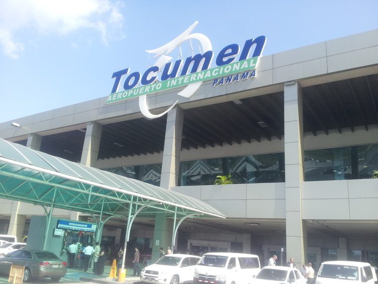 Tocumen International airport sign in Panama