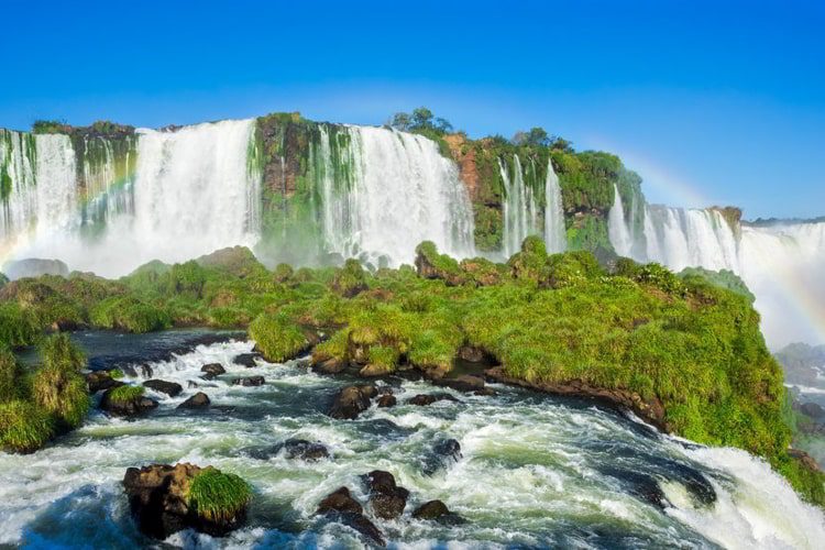 Iguazu Falls, on the border of Argentina, Brazil and Paraguay