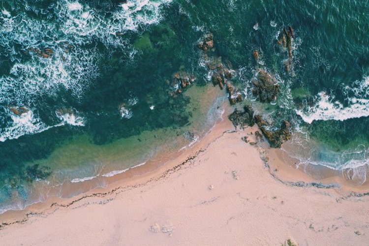 High Angle View Of La Barra Beach, Uruguay