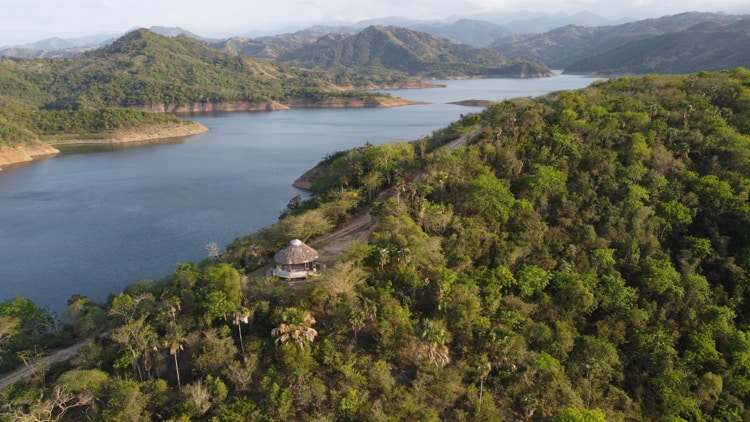 A dam in Moncion Dominican Republic