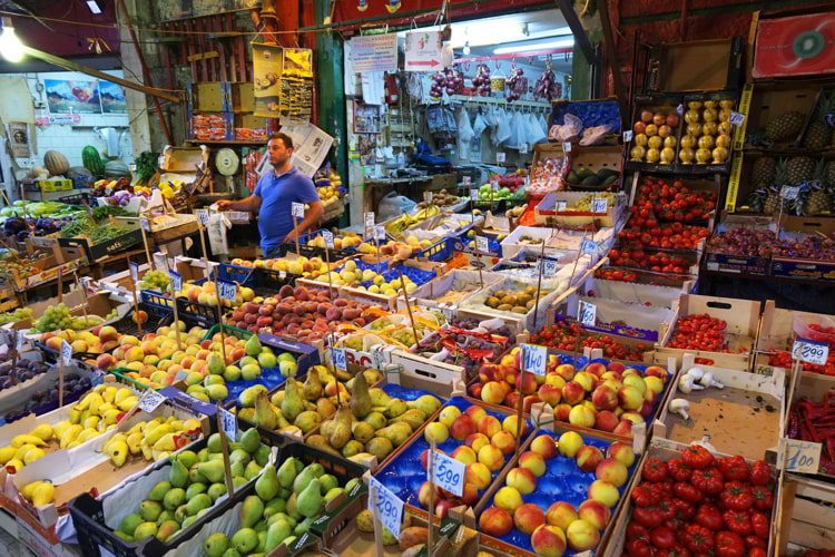 A market in Palermo, Sicily