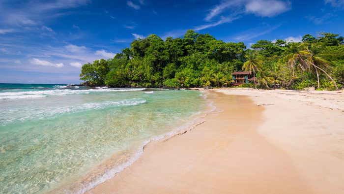 The beautiful Red Frog Beach, Bocas del Toro, Panama