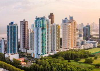 Buildings in Costa del Este, Panama on an afternoon