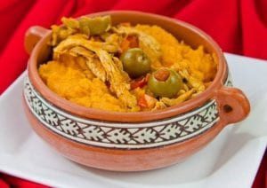 A traditional Panamanian dish called tamal de olla