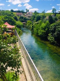 A beautiful river on Arbois, France