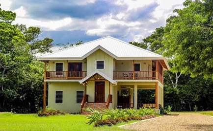 A white house at Carmelita Gardens