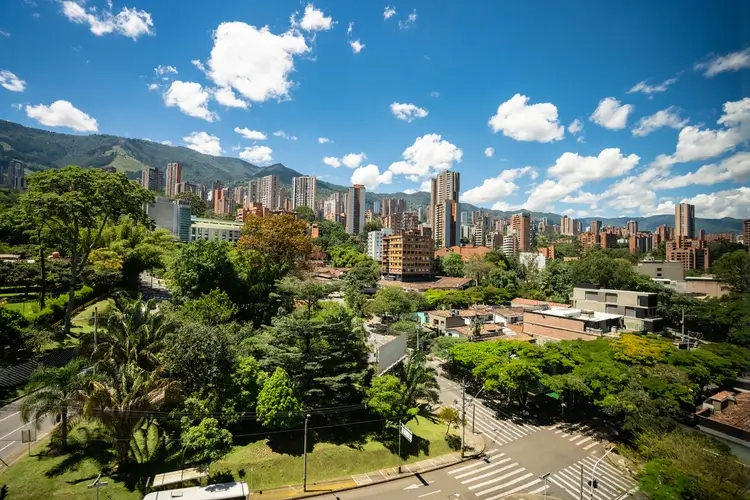 City view of beautiful Medellin, Colombia