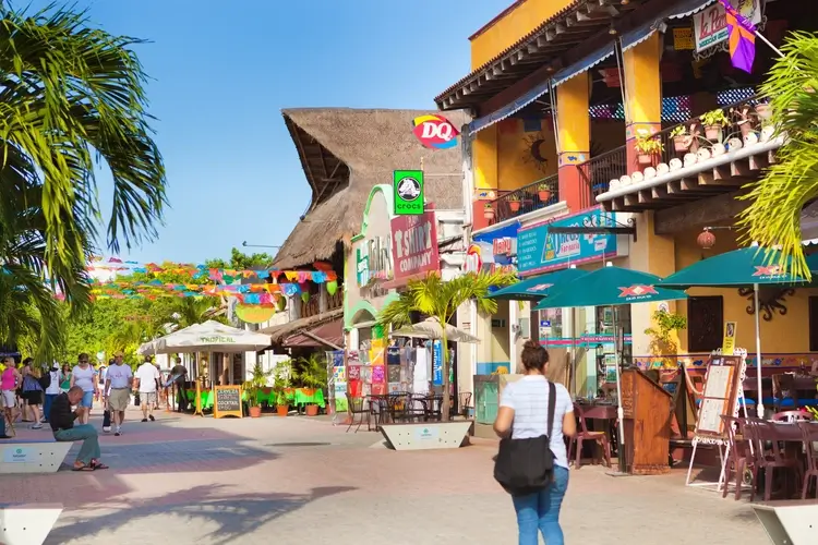 Playa Del Carmen Tourist District in Mexico