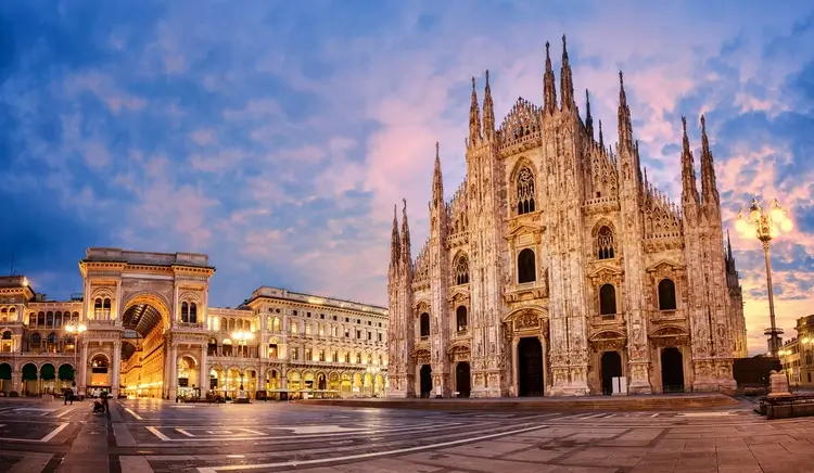 Milan Cathedral on sunrise, Italy. disability friendly countries