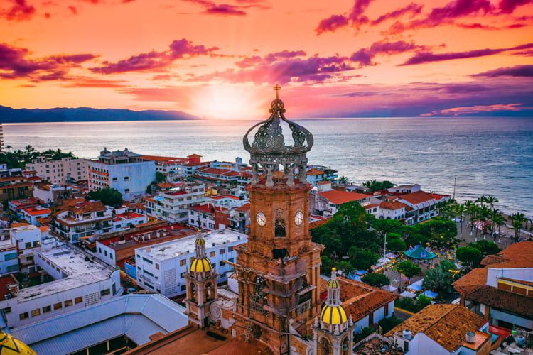 Sunset in Puerto Vallarta, Mexico