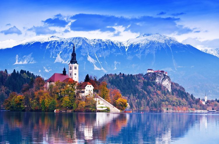 Bled with lake