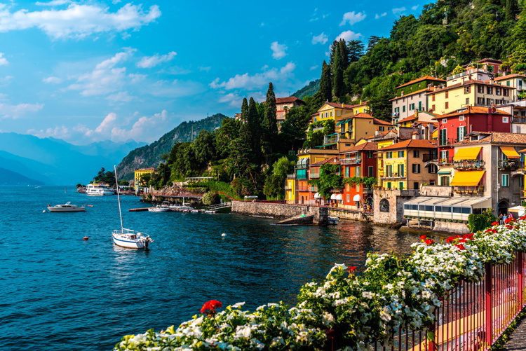 Varenna, small town on lake Como, Italy