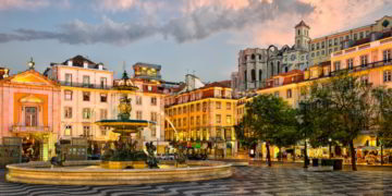 Rossio square in Lisbon, Portugal