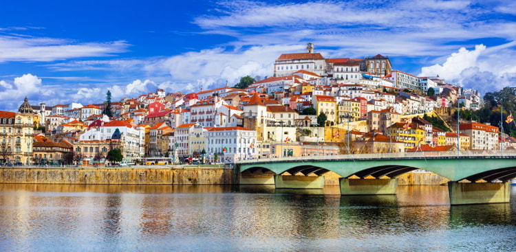 Beautiful Coimbra town in Portugal
