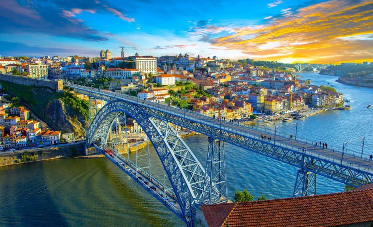 Beautiful afternoon in Porto, Portugal