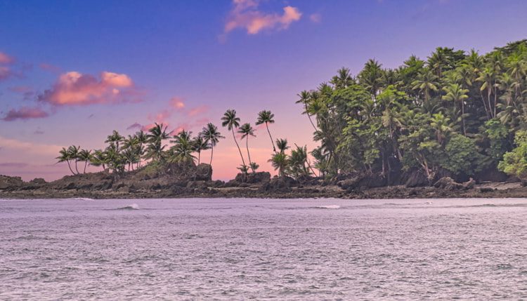 Sunset in Puerto Armuelles, Panama