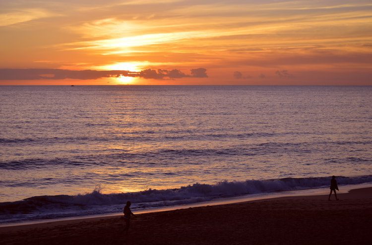 Sunset on Praia Da Gale Beach