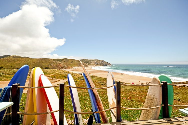 Praia do Amado, Beach and Surfer spot, Algarve Portugal