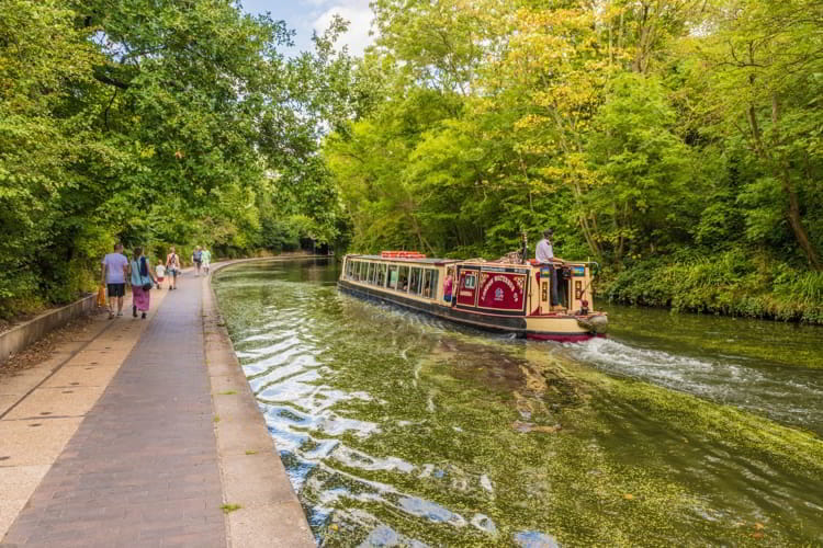 A boat on a Canal in London