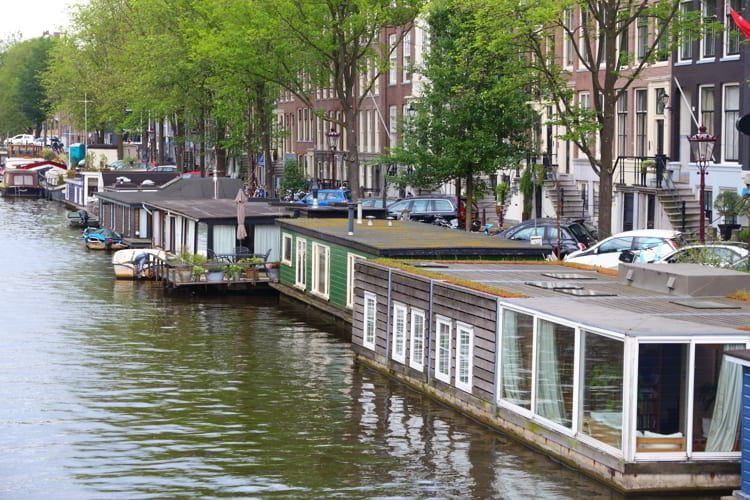 House boats in Amsterdam