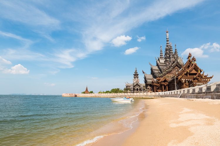 Thailand scenery of the sanctuary of truth