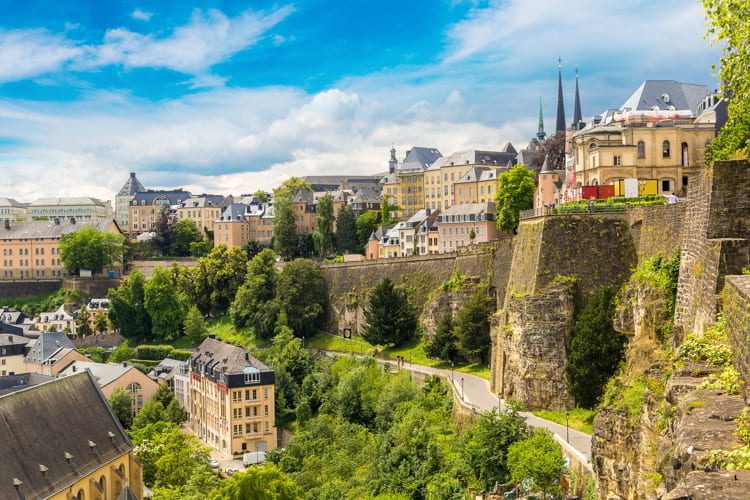 Panoramic cityscape of Luxembourg