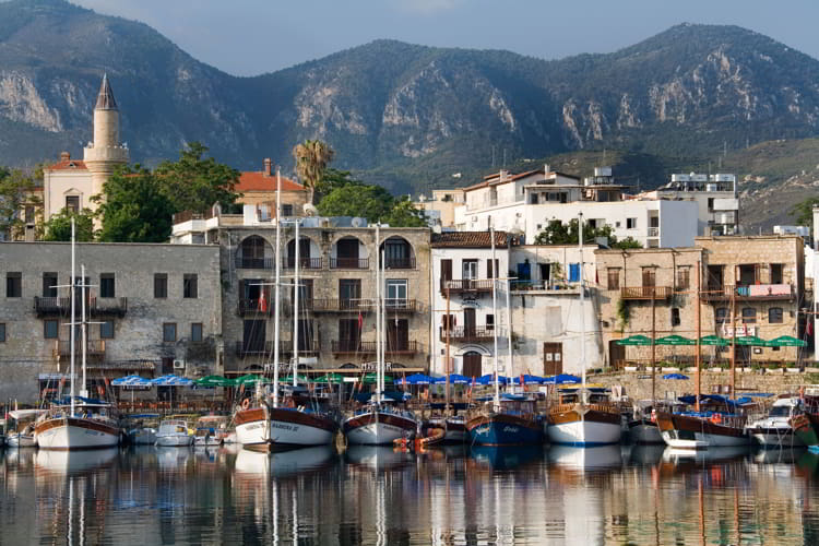 Kyrenia Harbor in the early morning