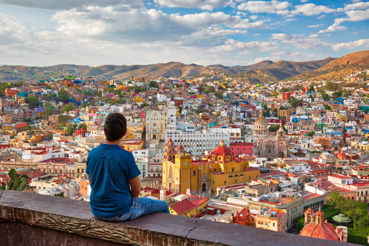 Guanajuato, scenic city lookout near Pipila