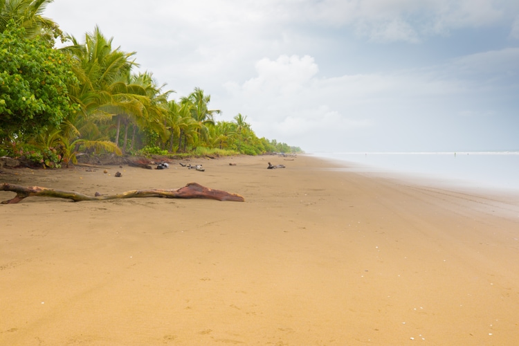 Panama Las Lajas beach in Chiriqui region near the Costa Rica border