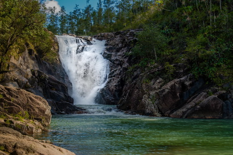 Big Rock Falls, Belize, Waterfall. A great swimming and hiking spot.