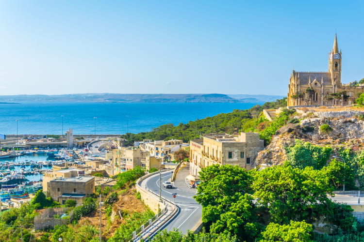 Church of Our lady of Lourdes in Mgarr, Gozo, Malta