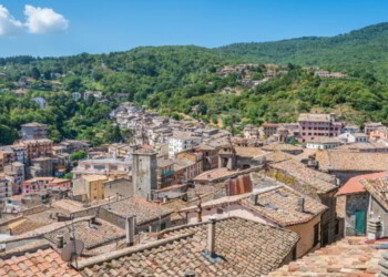 Italian town of Soriano nel Cimino