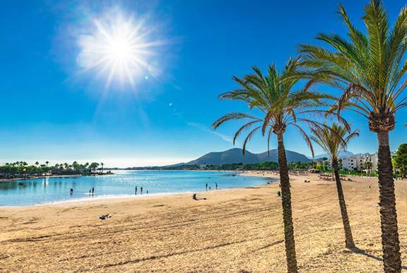 A beach in Spain