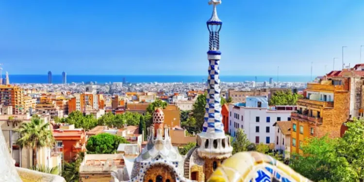 Gorgeous and amazing Park Guel in Barcelona.