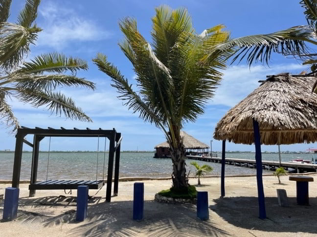 The view from a lot in Costa Del Sol, West Ambergris Caye