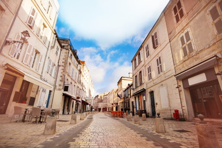 A street in La Rochelle, France