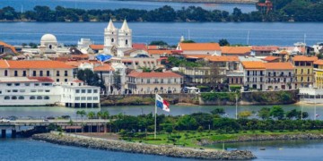 Aerial view of Panama's Casco Viejo