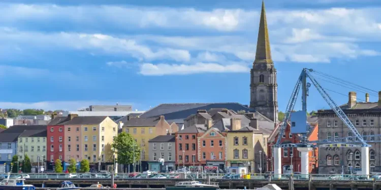 Beautiful scene daylight Waterford Ireland landscape