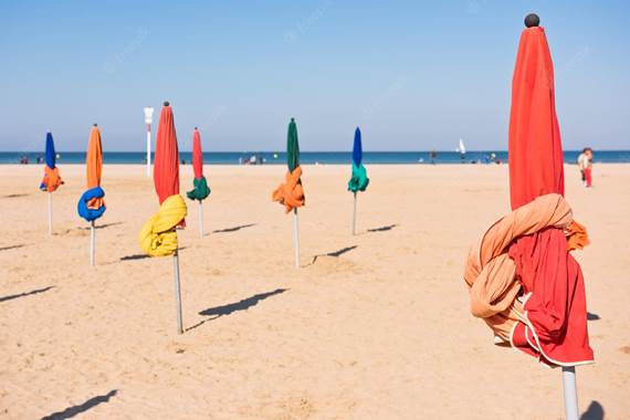 A beach in Deauville, France